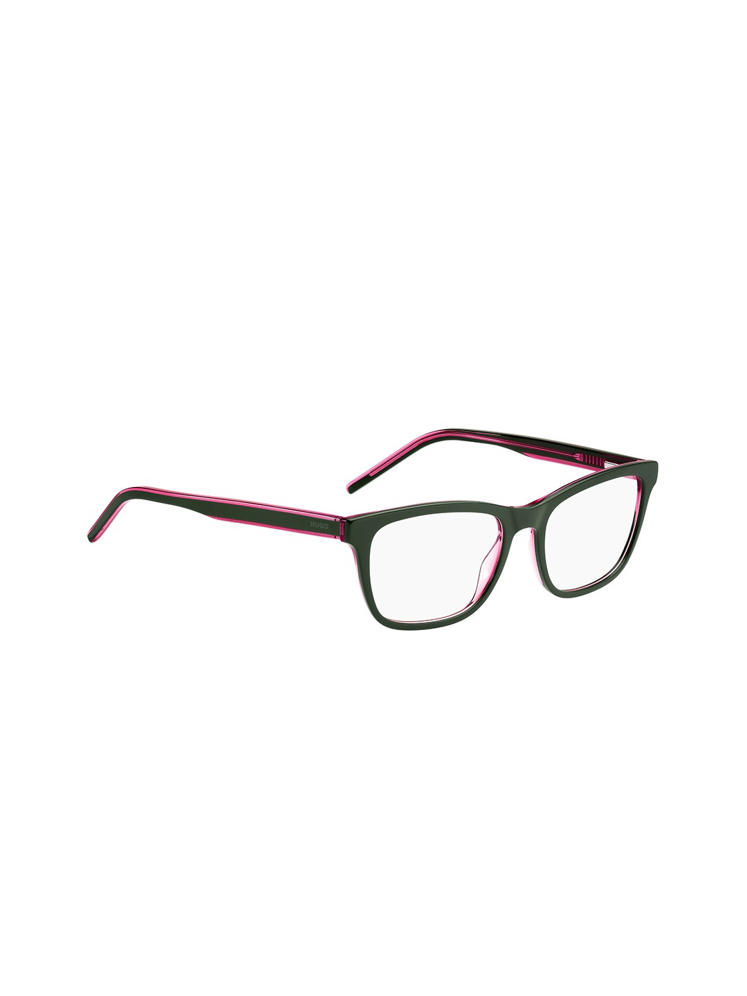 

HUGO Women Rectangle Sunglasses with UV Protected Lens 107252IWB5217, Transparent