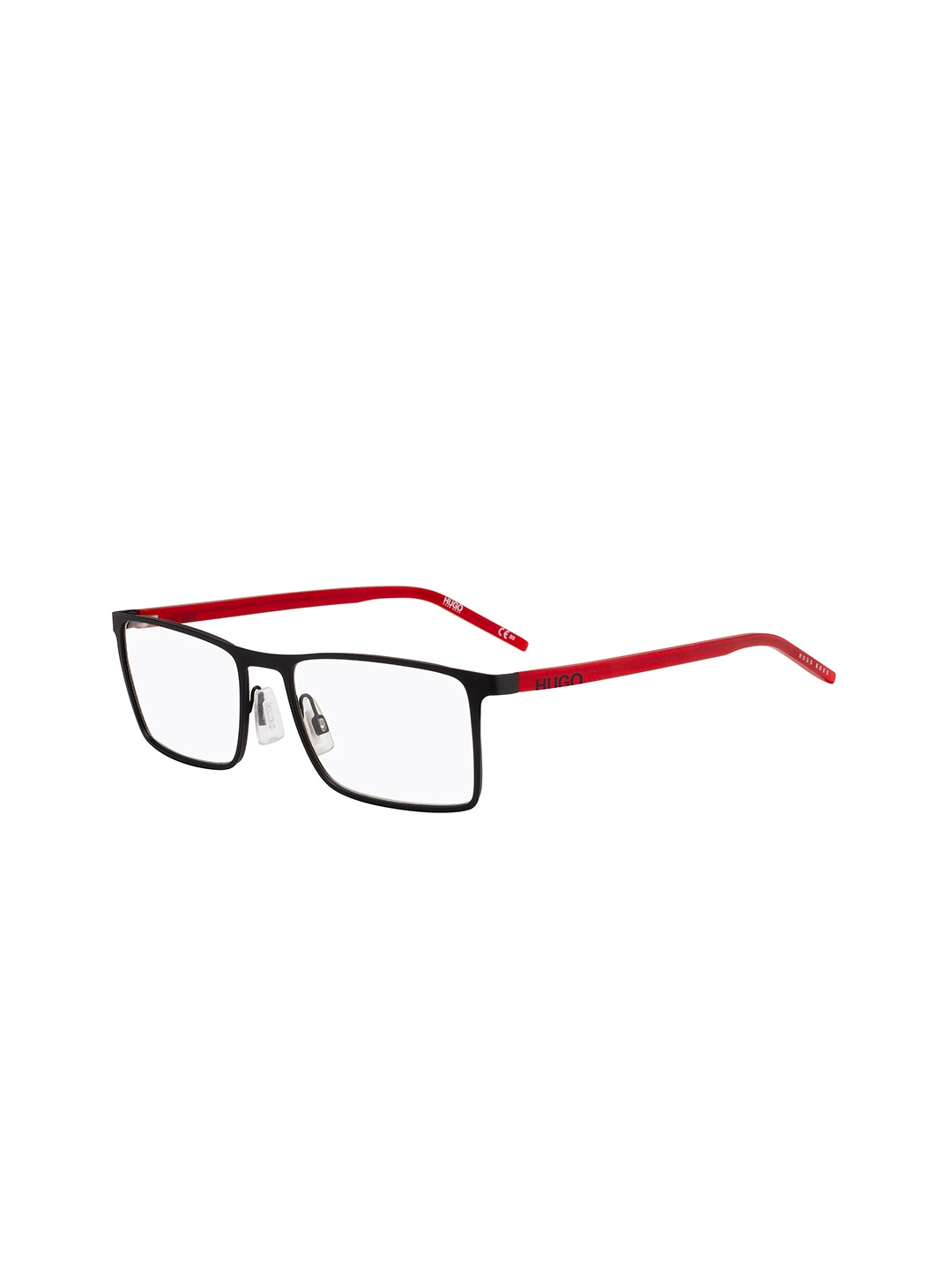 

HUGO Men Rectangle Sunglasses with UV Protected Lens 1027520035618, Transparent