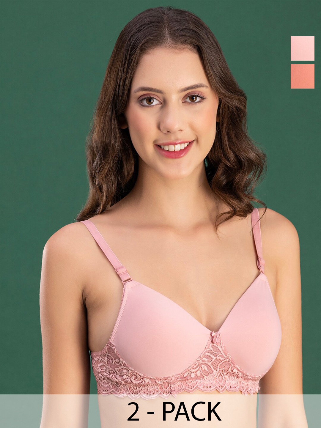 

DressBerry Bra Medium Coverage Lightly Padded, Peach