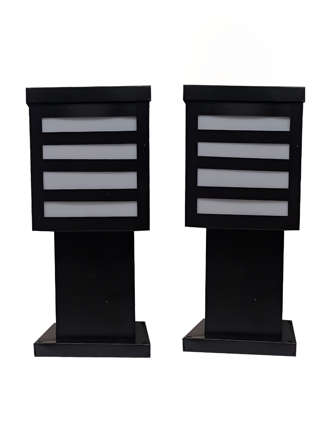 

DENICRAAS Black 2 Pieces Gate Outdoor Lamp