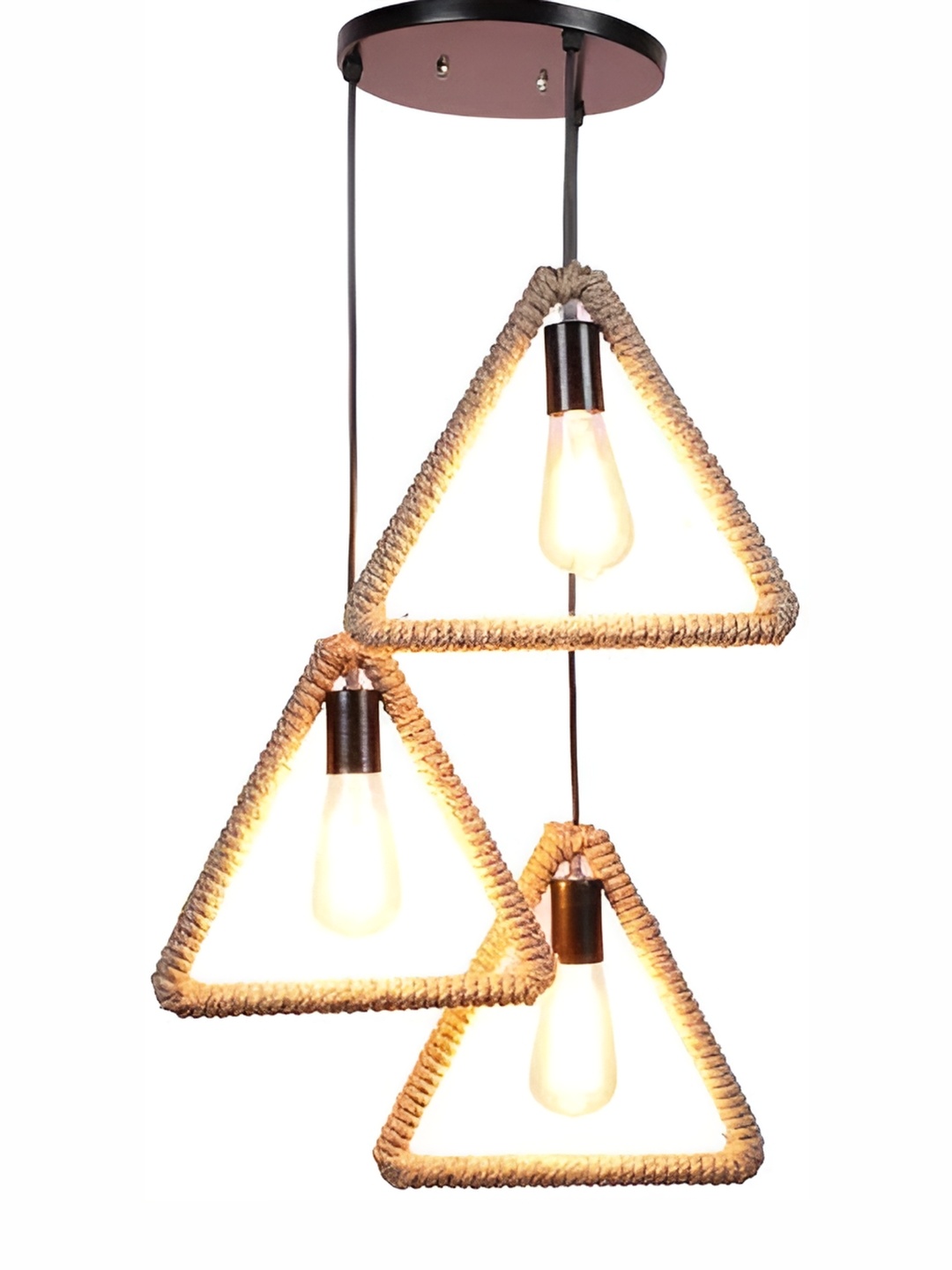 

DENICRAAS Black & Beige Textured Industrial Ceiling Lamp