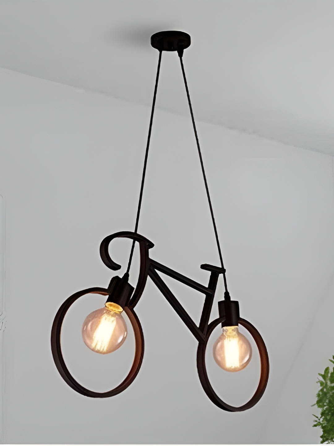 

DENICRAAS Black Textured Hanging Ceiling Lamp