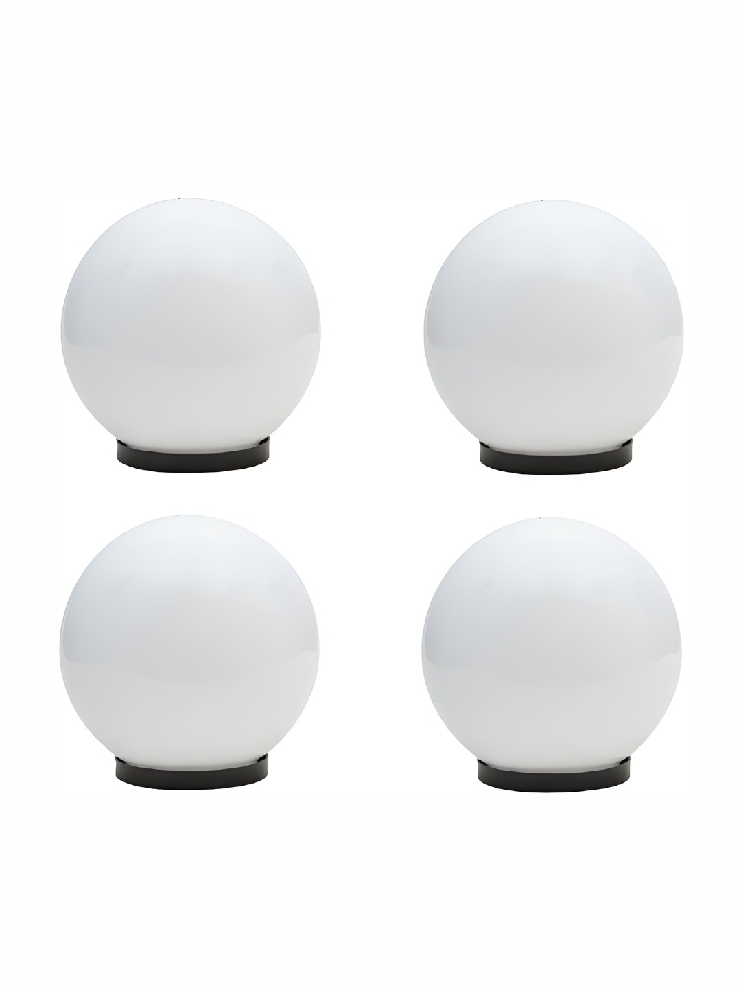 

DENICRAAS White 4 Pieces Spherical Outdoor Lamps