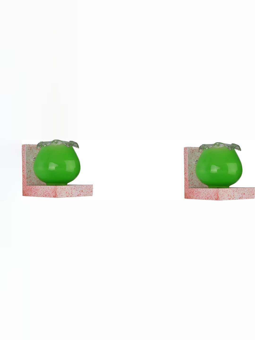 

1ST TIME Green & Pink 2 Pieces Glass Contemporary Wall Lamp