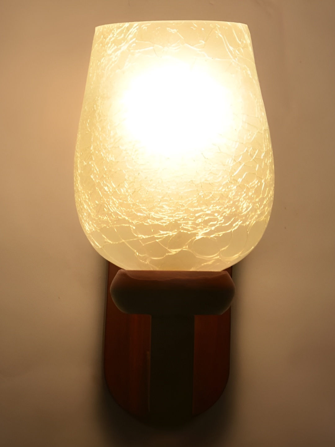 

1ST TIME White Printed Glass Contemporary Wall Lamp