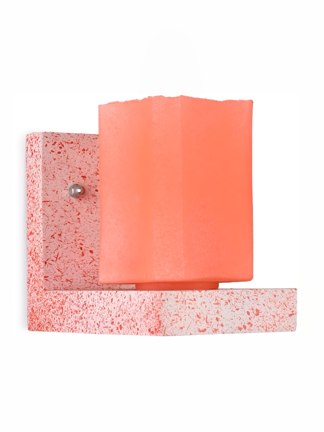 

1ST TIME Orange & White Glass Traditional Rectangle Shaped Wall Lamp