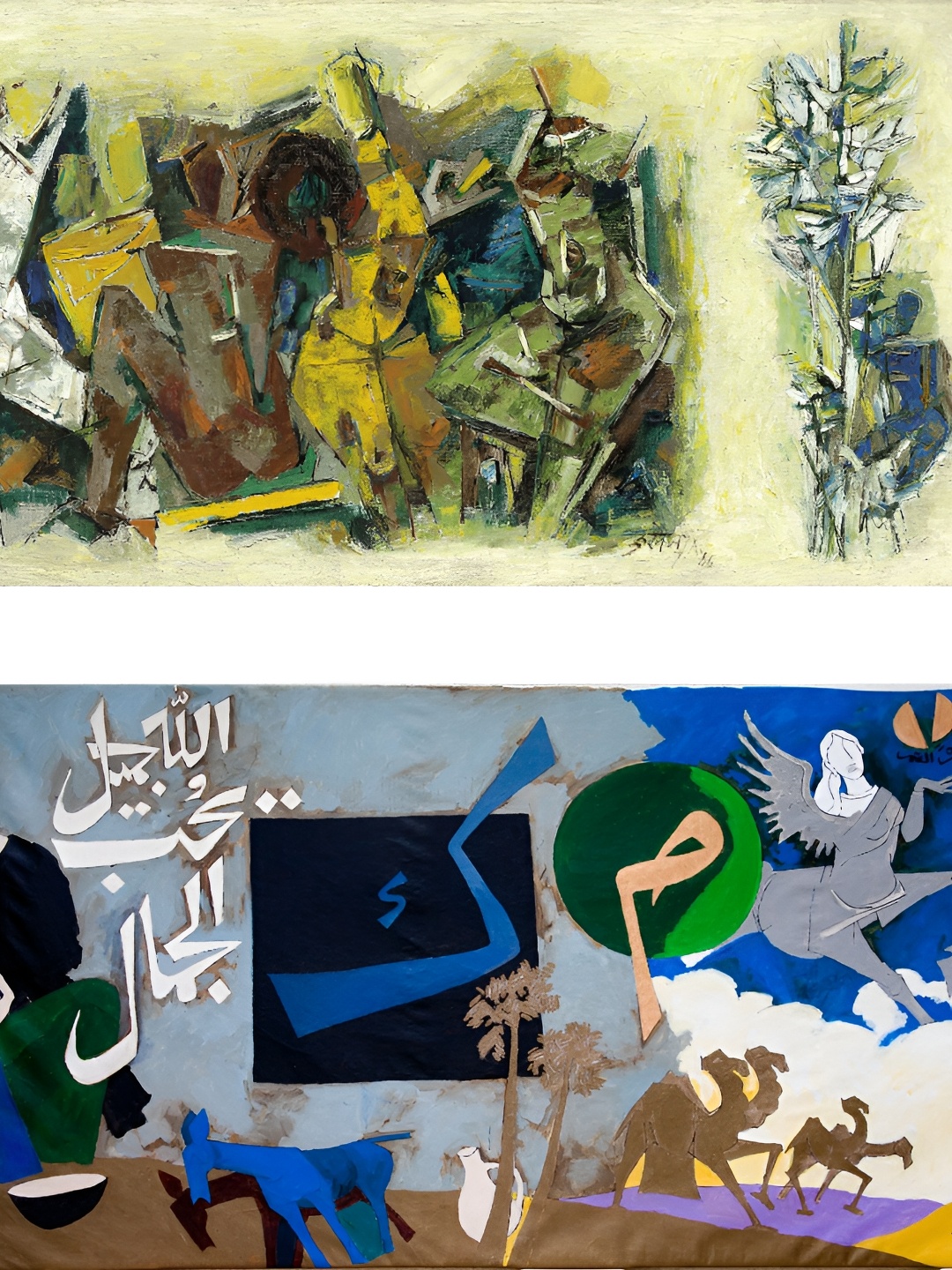 

Adventures India Blue & Green Canvas Wall Painting