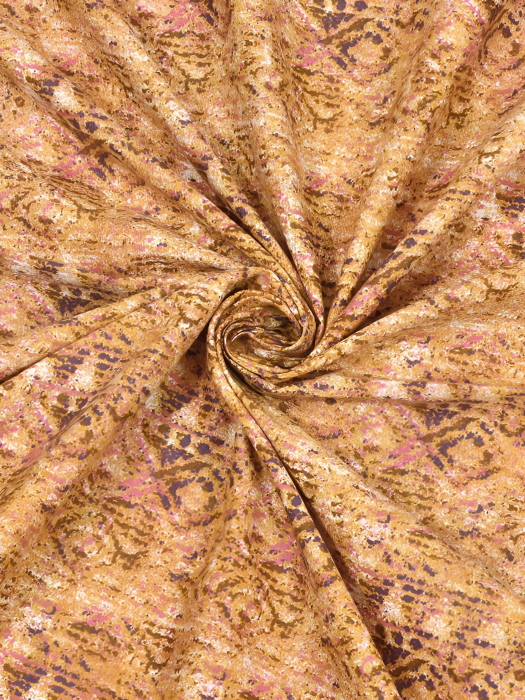 

EverHOME Brown & Pink Abstract 210 TC Cotton King Bedsheet With 2 Pillow Covers