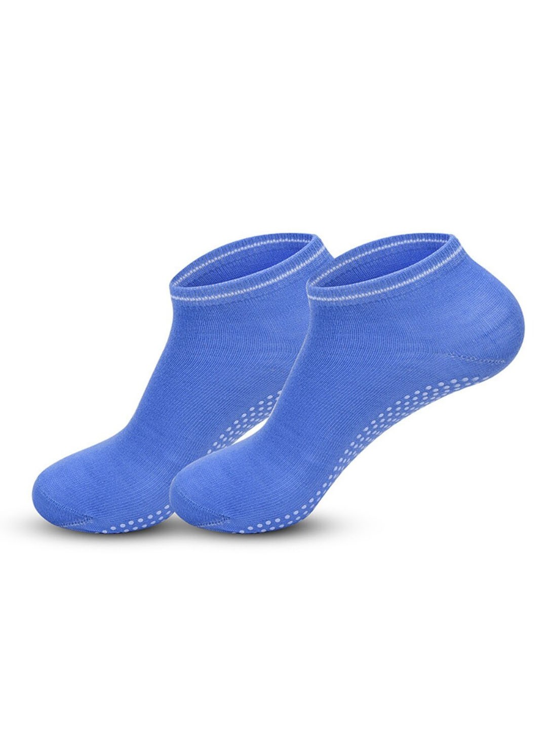 

BAESD Women Non-Slip Grips Ankle-Length Yoga Socks, Blue