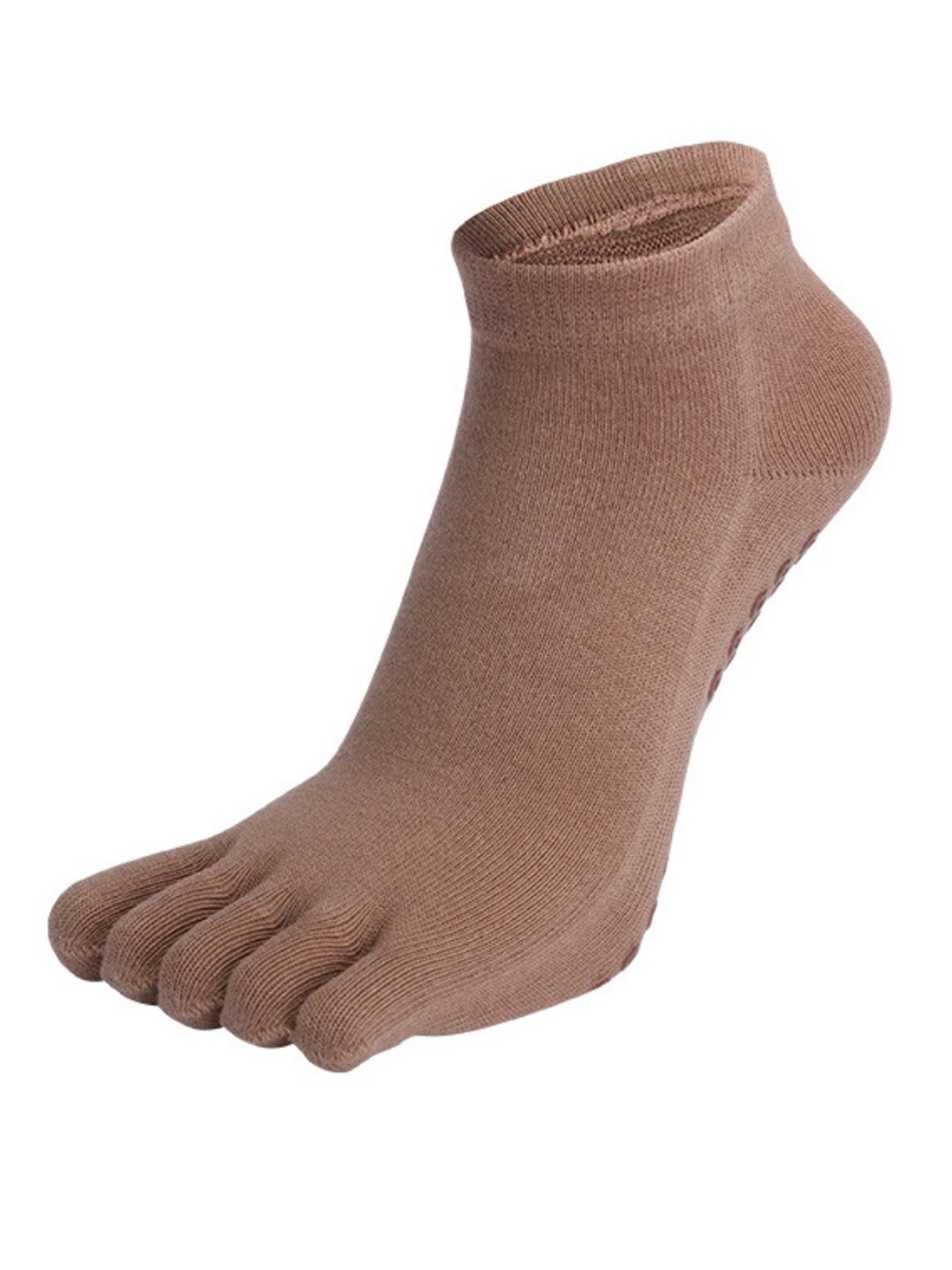 

BAESD Women Patterned Non-Slip Grips Anti Slip Ankle Length Yoga Socks, Brown