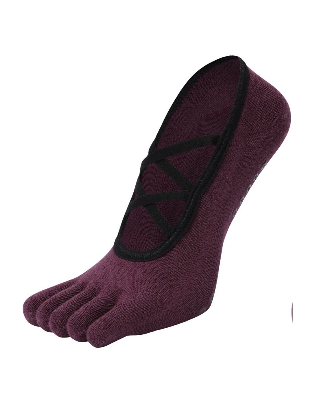 

BAESD Women Non-Slip Grips Ankle-Length Yoga Socks, Violet