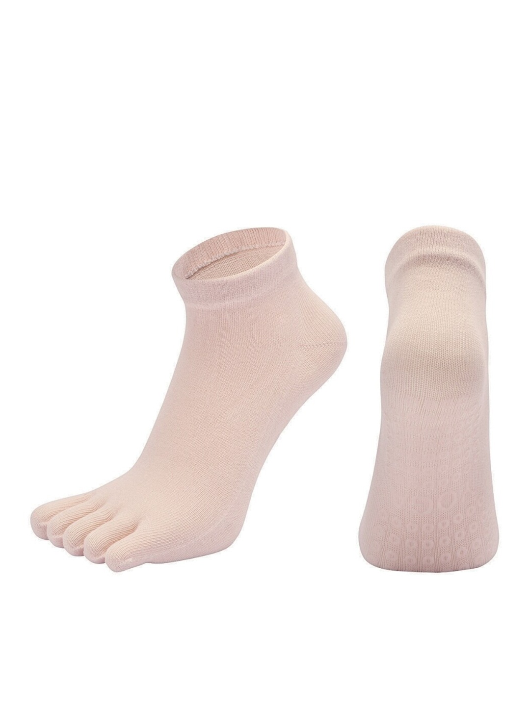 

BAESD Women Non-Slip Grips Ankle-Length Yoga Socks, White