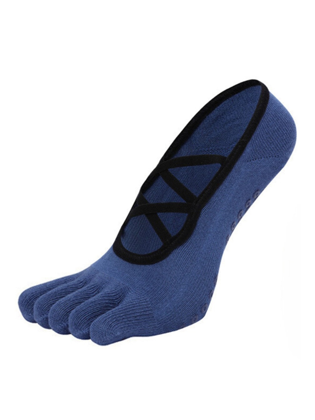 

BAESD Women Non-Slip Grips Ankle-Length Yoga Socks, Blue