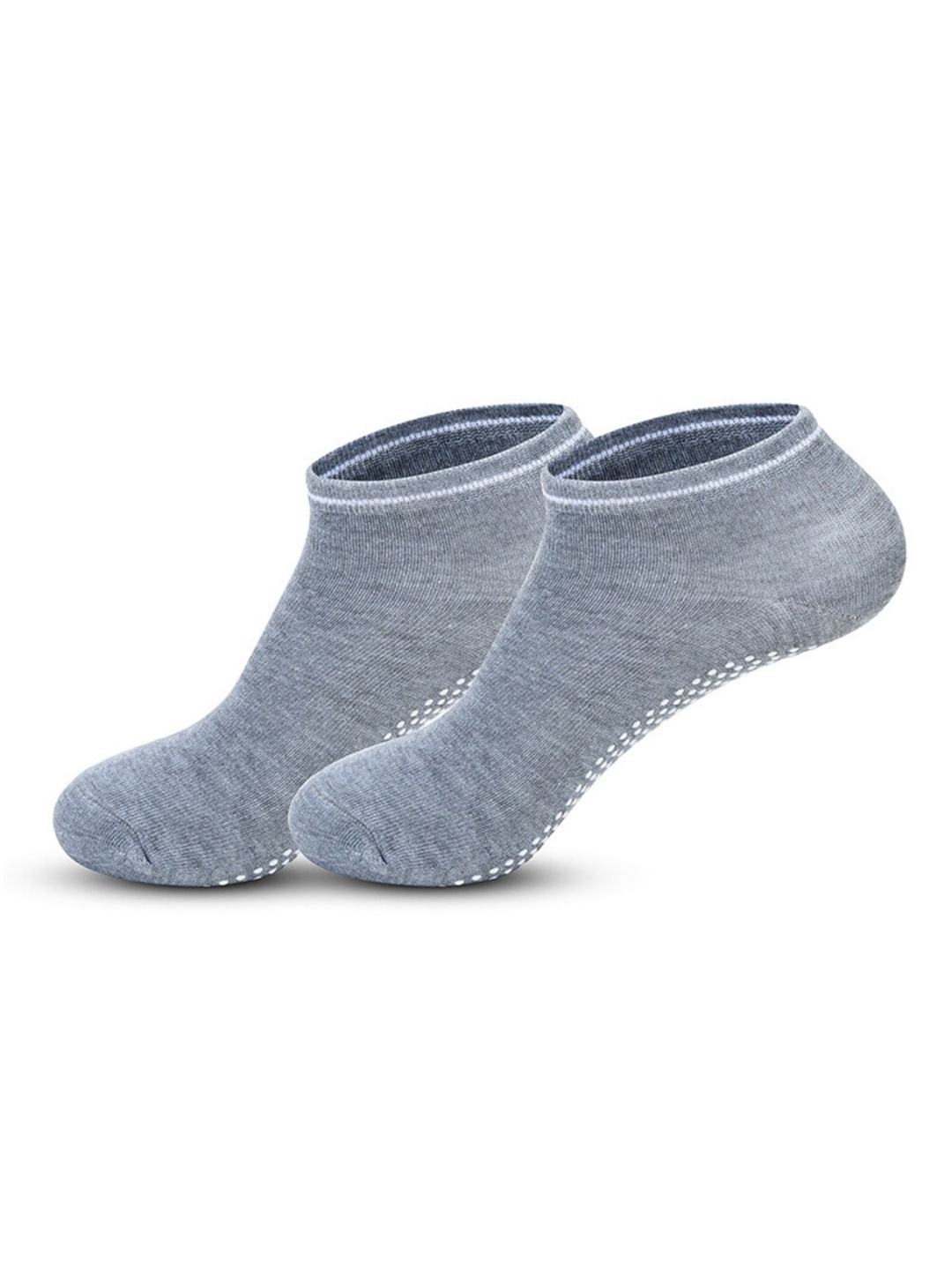 

BAESD Women Non-Slip Grips Ankle-Length Yoga Socks, Grey