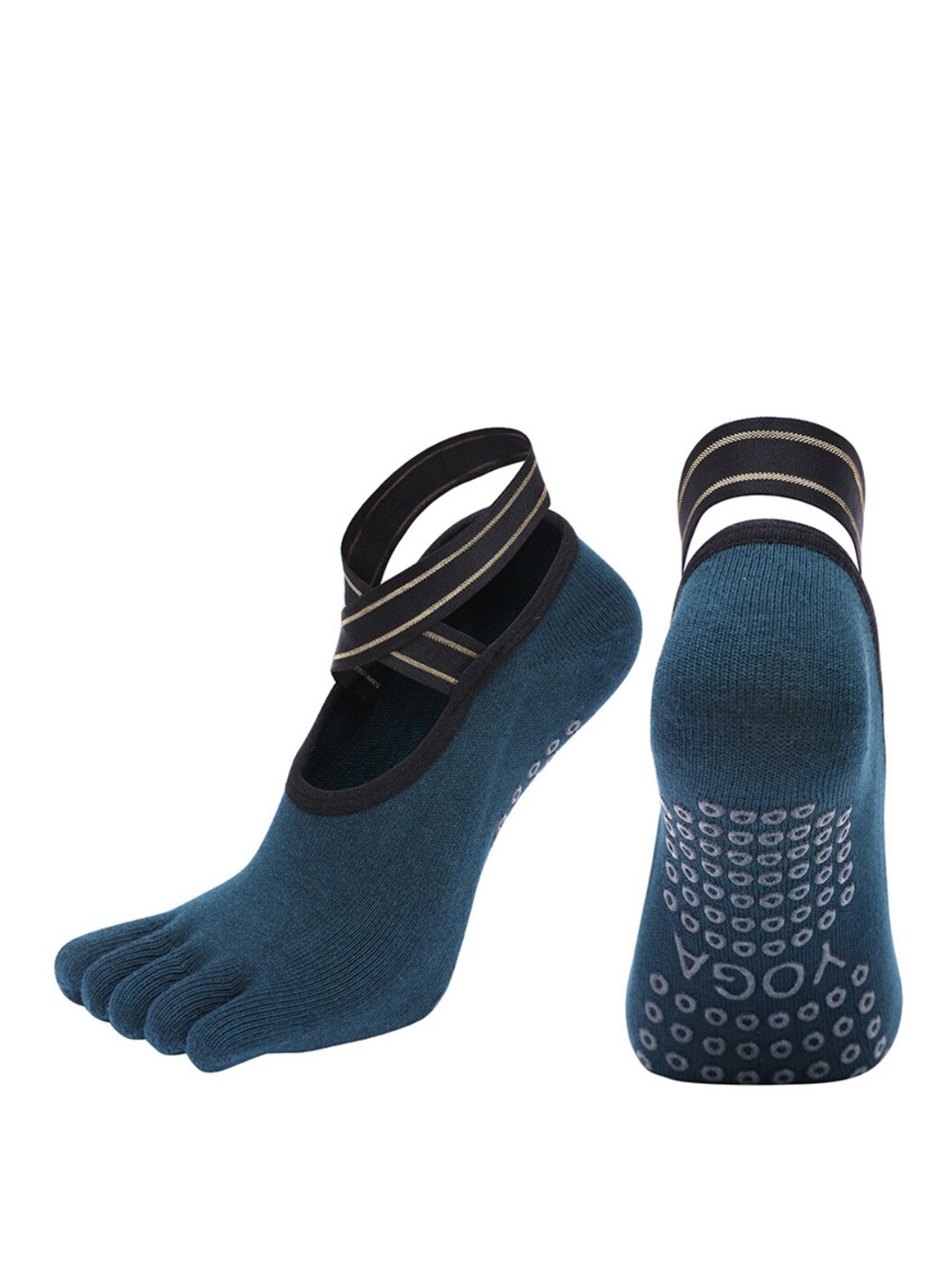 

BAESD Women Non-Slip Grips Anti Slip Ankle Length Yoga Socks, Green