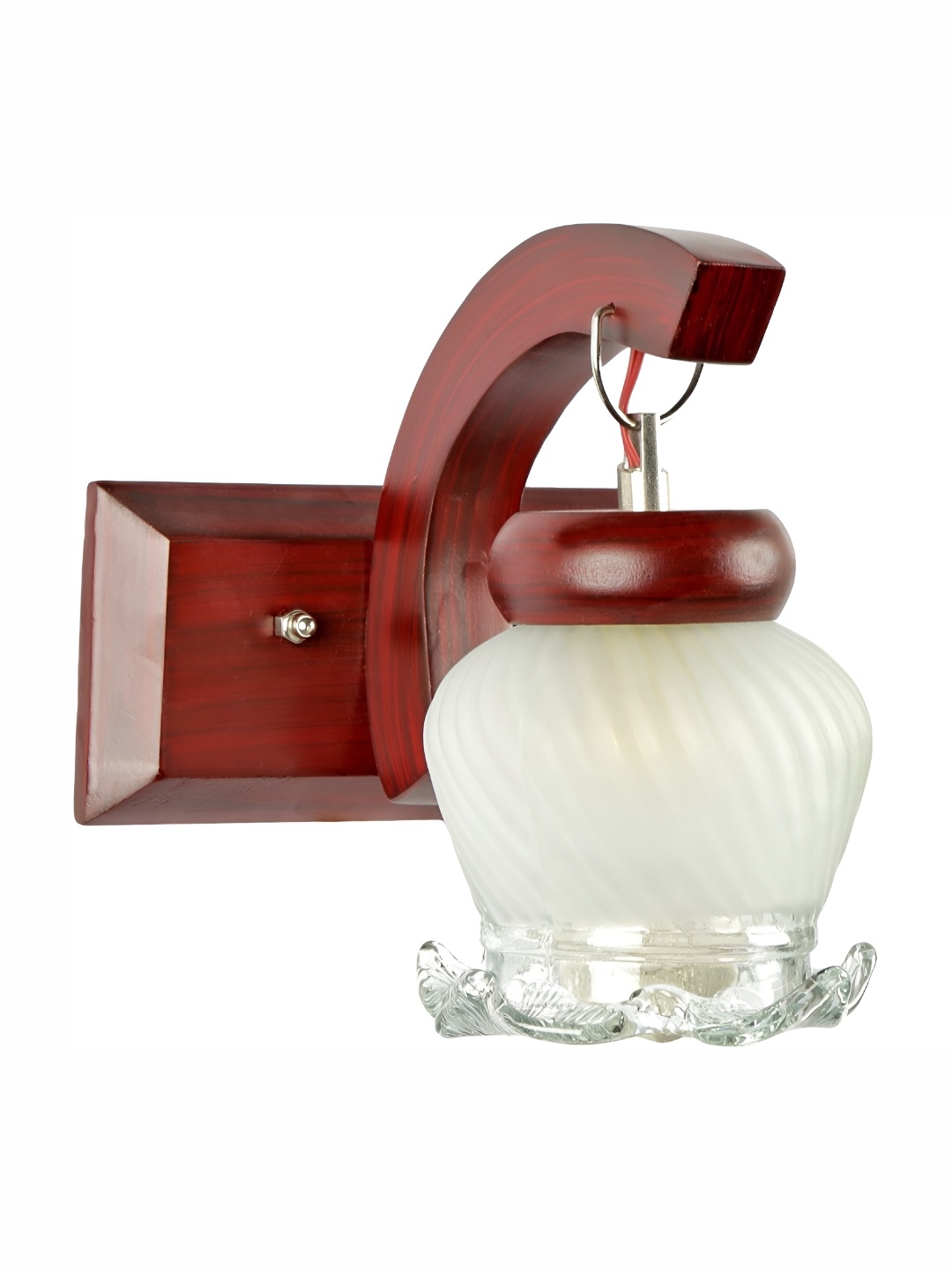 

1ST TIME White Textured Glass Cylinder Shaped Contemporary Wall Lamp