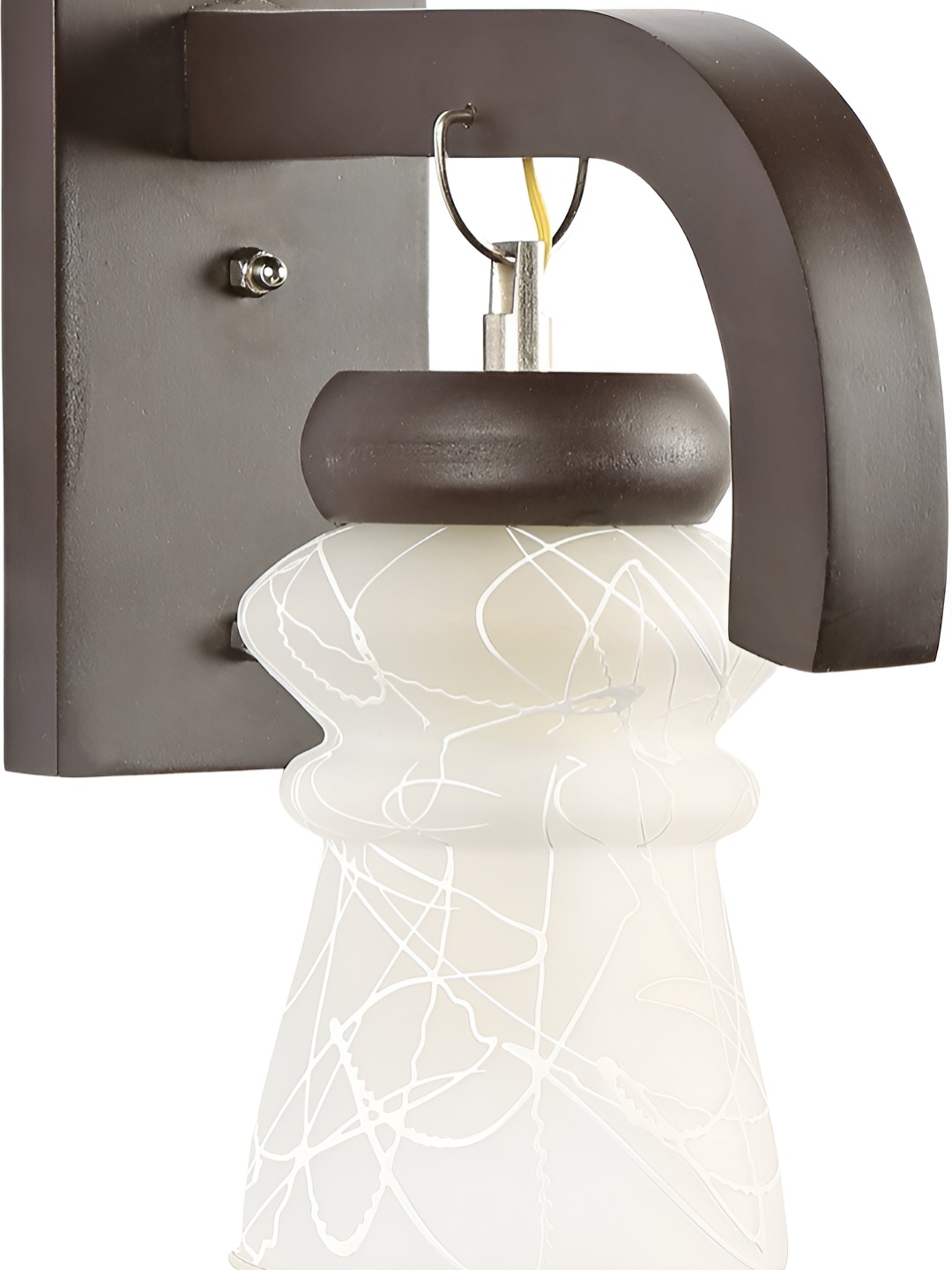 1ST TIME White Textured Glass Traditional Wall Lamp