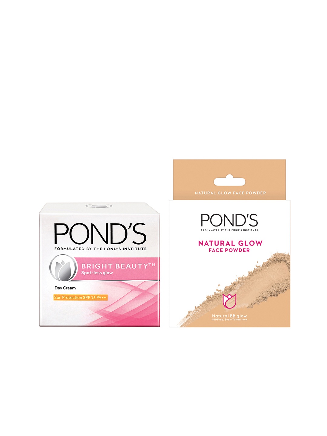 

Ponds Bright Beauty SPF15 PA++ Cream & Natural Glow Loose Face Powder - BB Glow, Beige