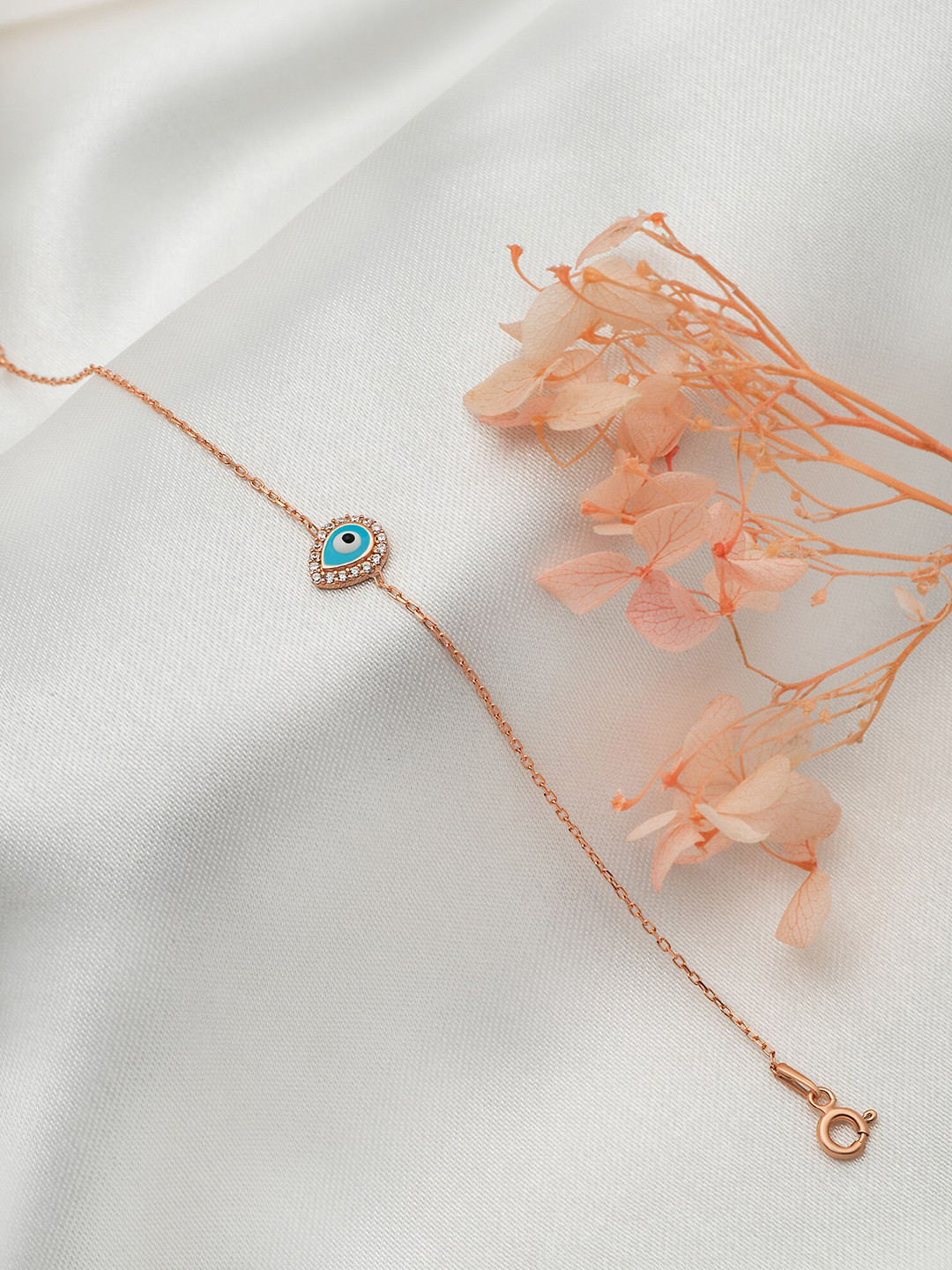 

SILBERRY Rose Gold-Plated 925 Sterling Silver Link Bracelet