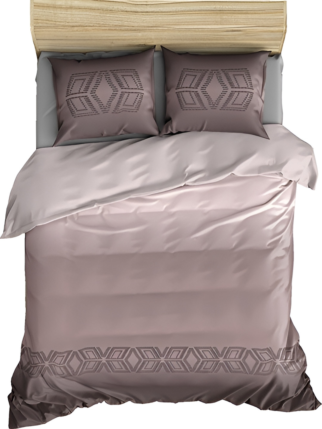 

borato Rust & Brown Cotton 300 TC King Bedsheet with 2 Pillow Covers