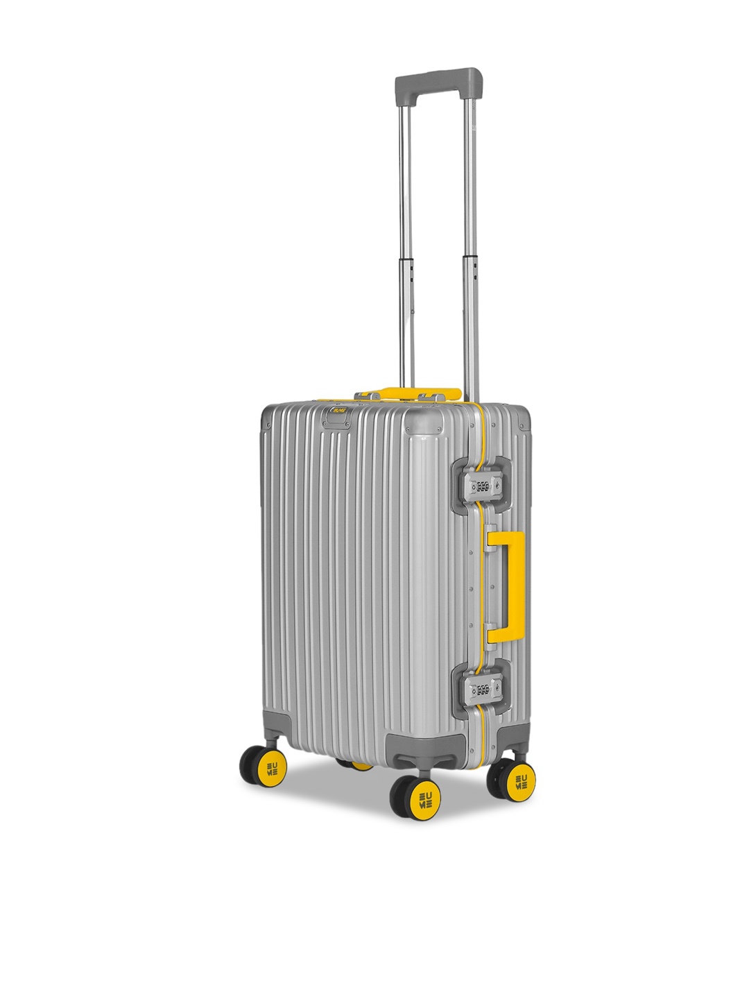 

EUME Hard-Sided Cabin Trolley Bag, Silver