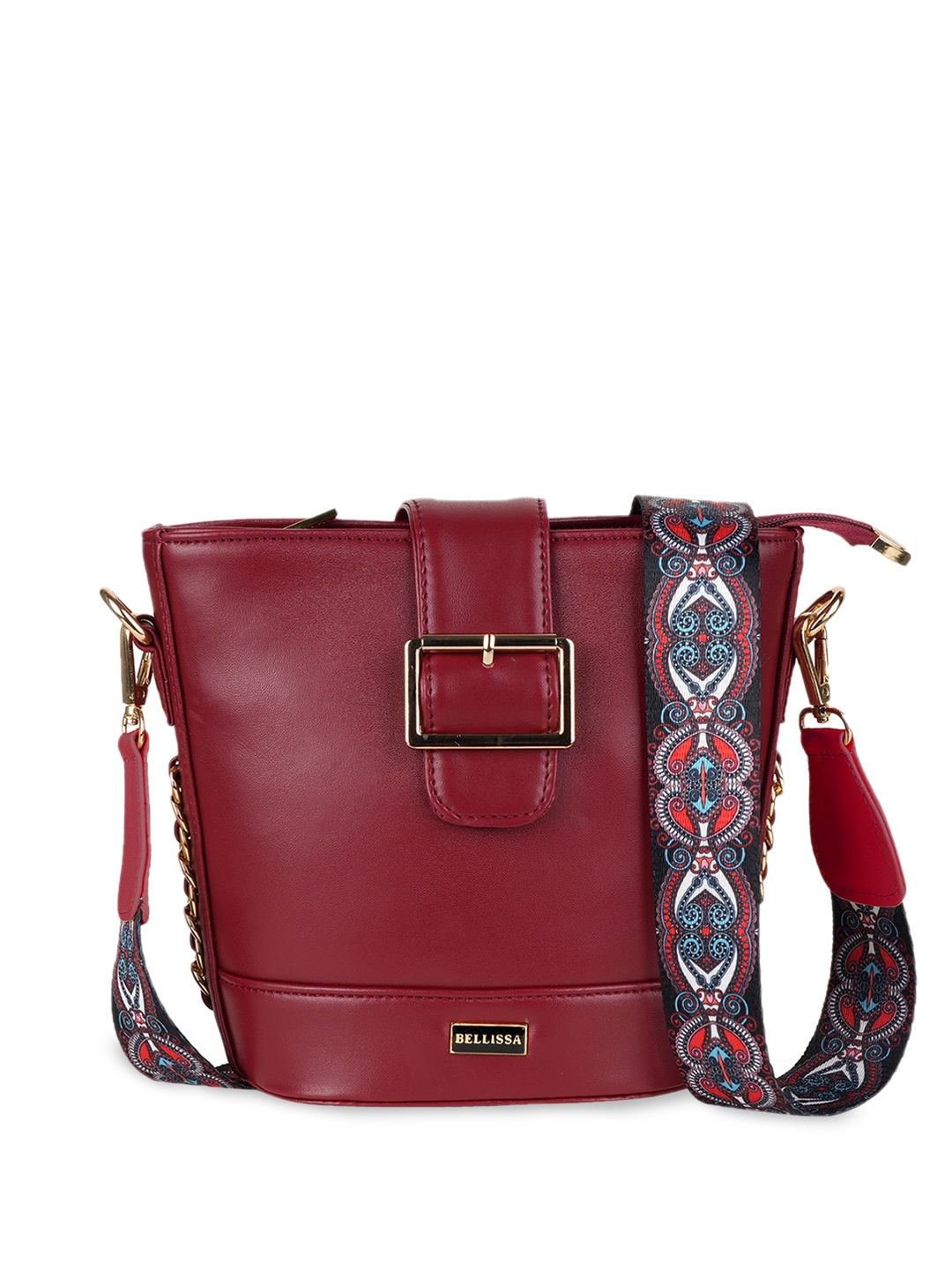 

Bellissa Structured Sling Bag, Maroon