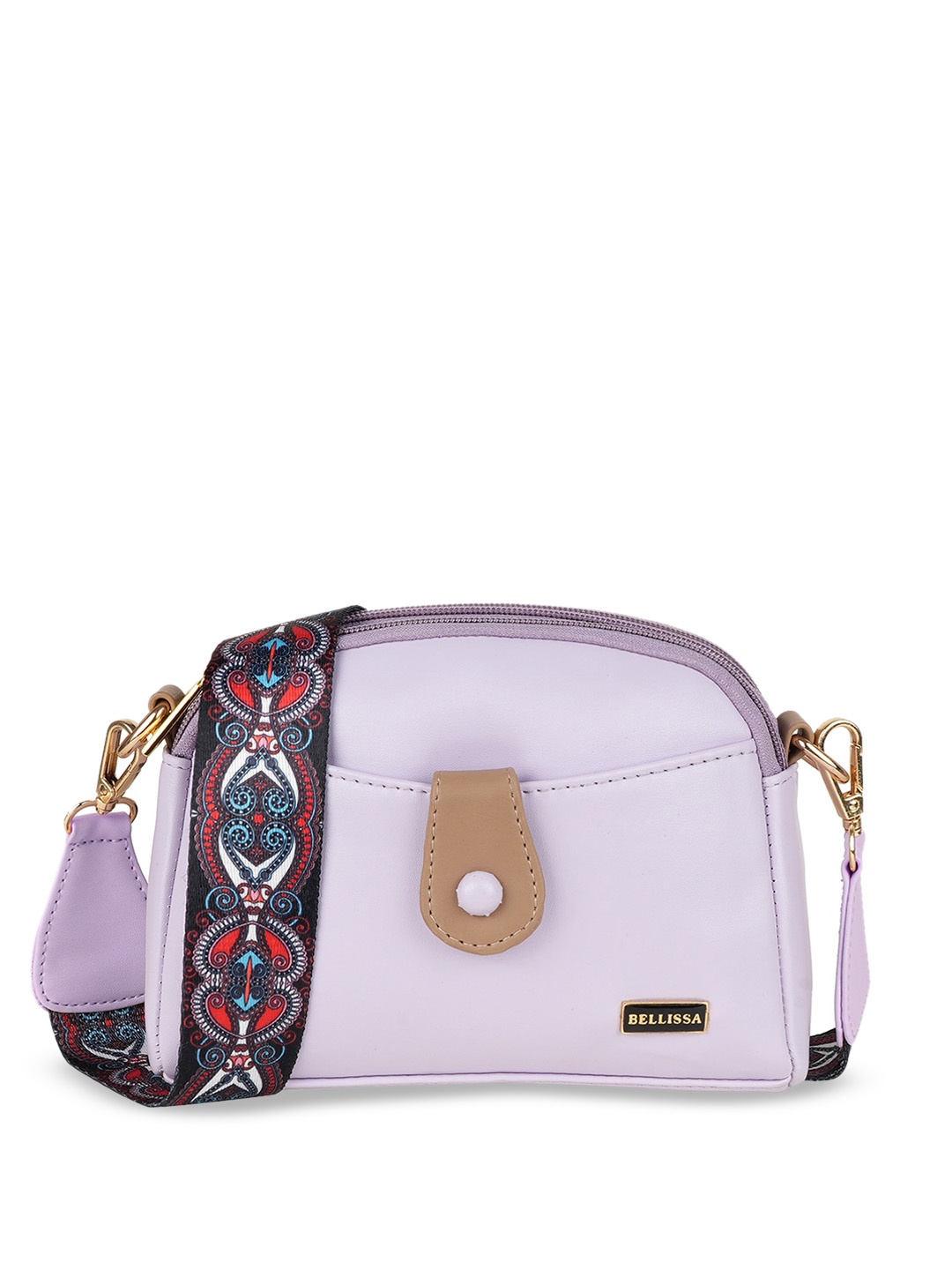 

Bellissa PU Structured Sling Bag, Lavender