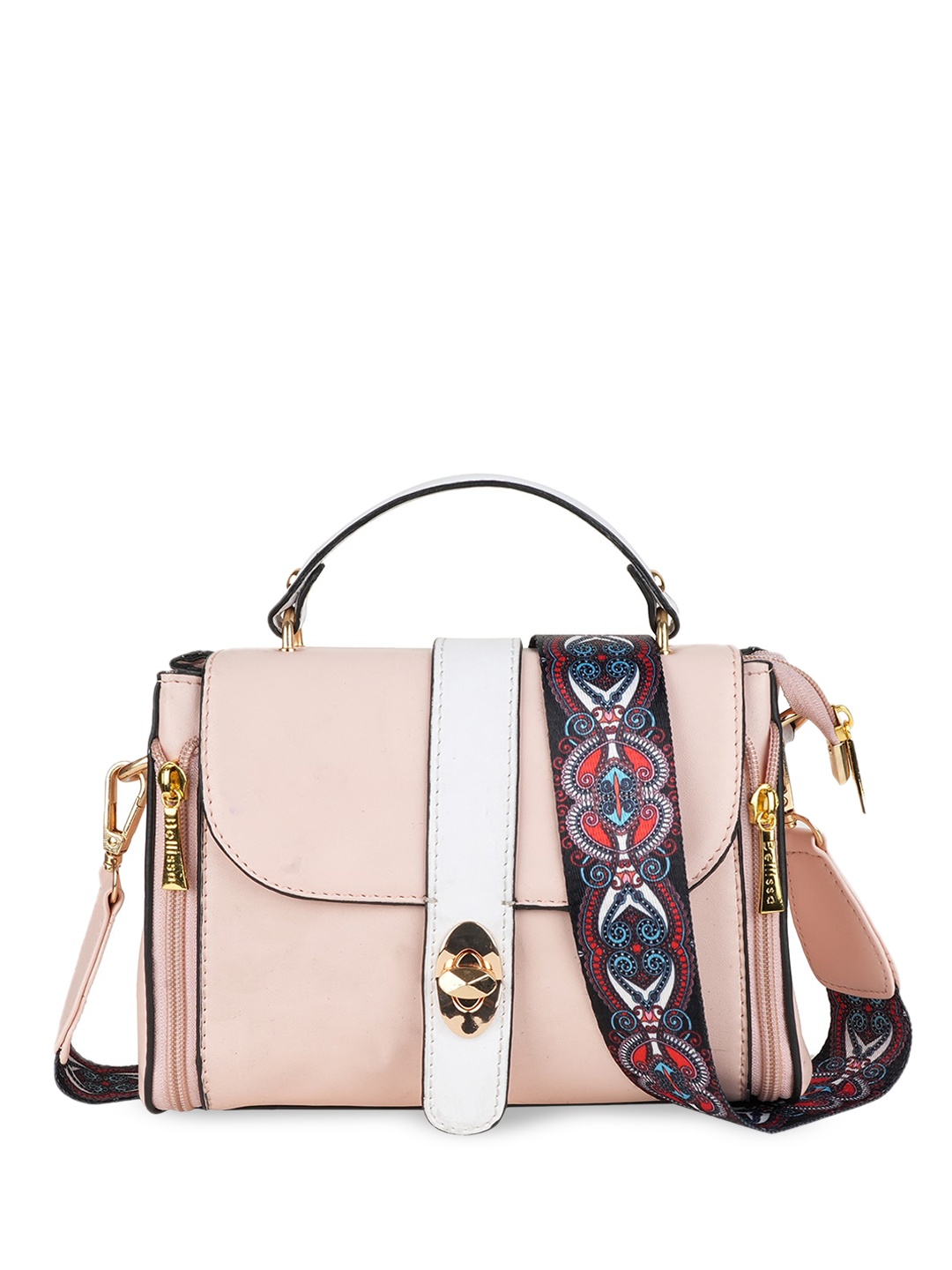 

Bellissa Structured Handheld Bag, Peach