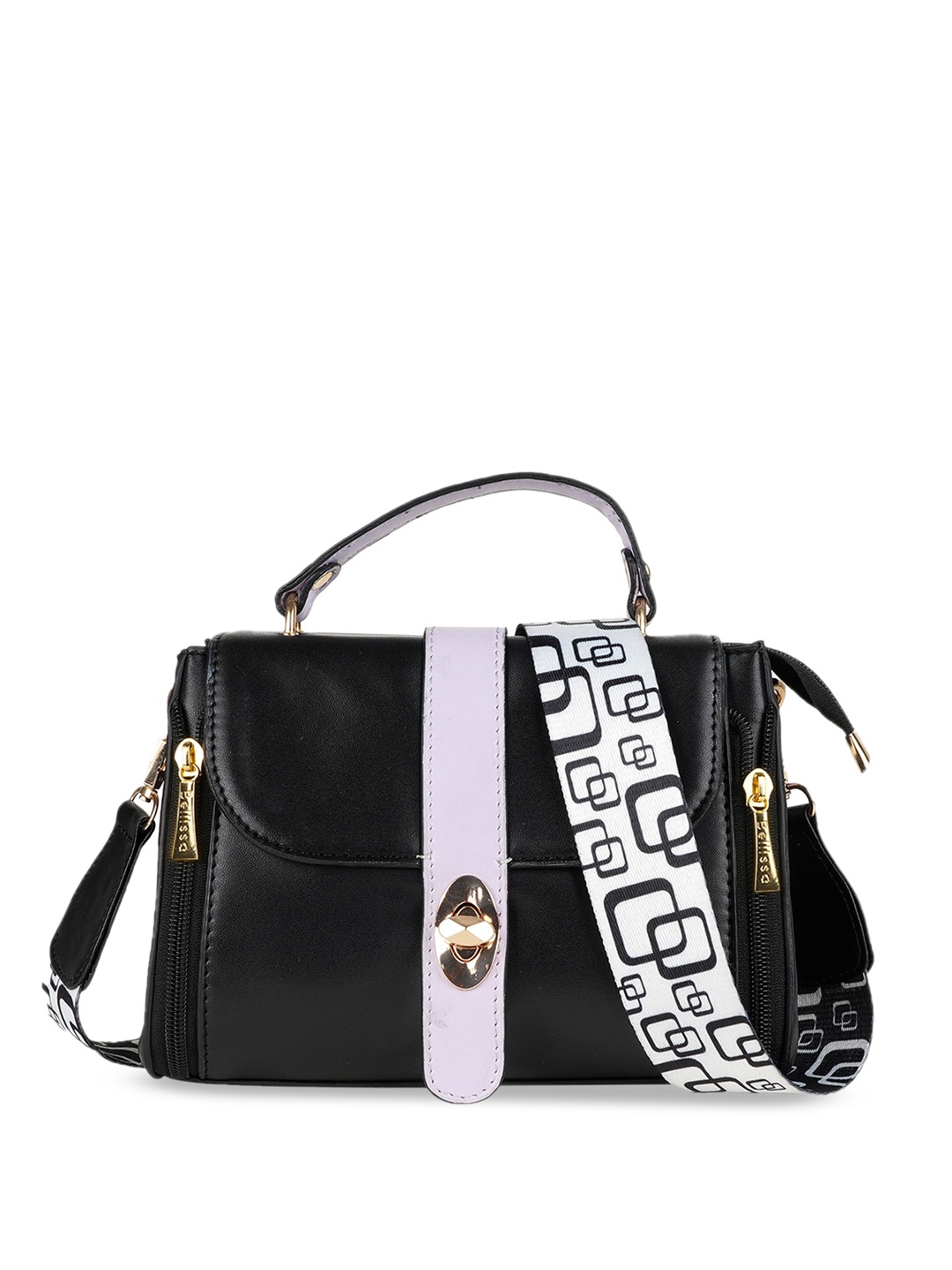 

Bellissa Structured Handheld Bag, Black