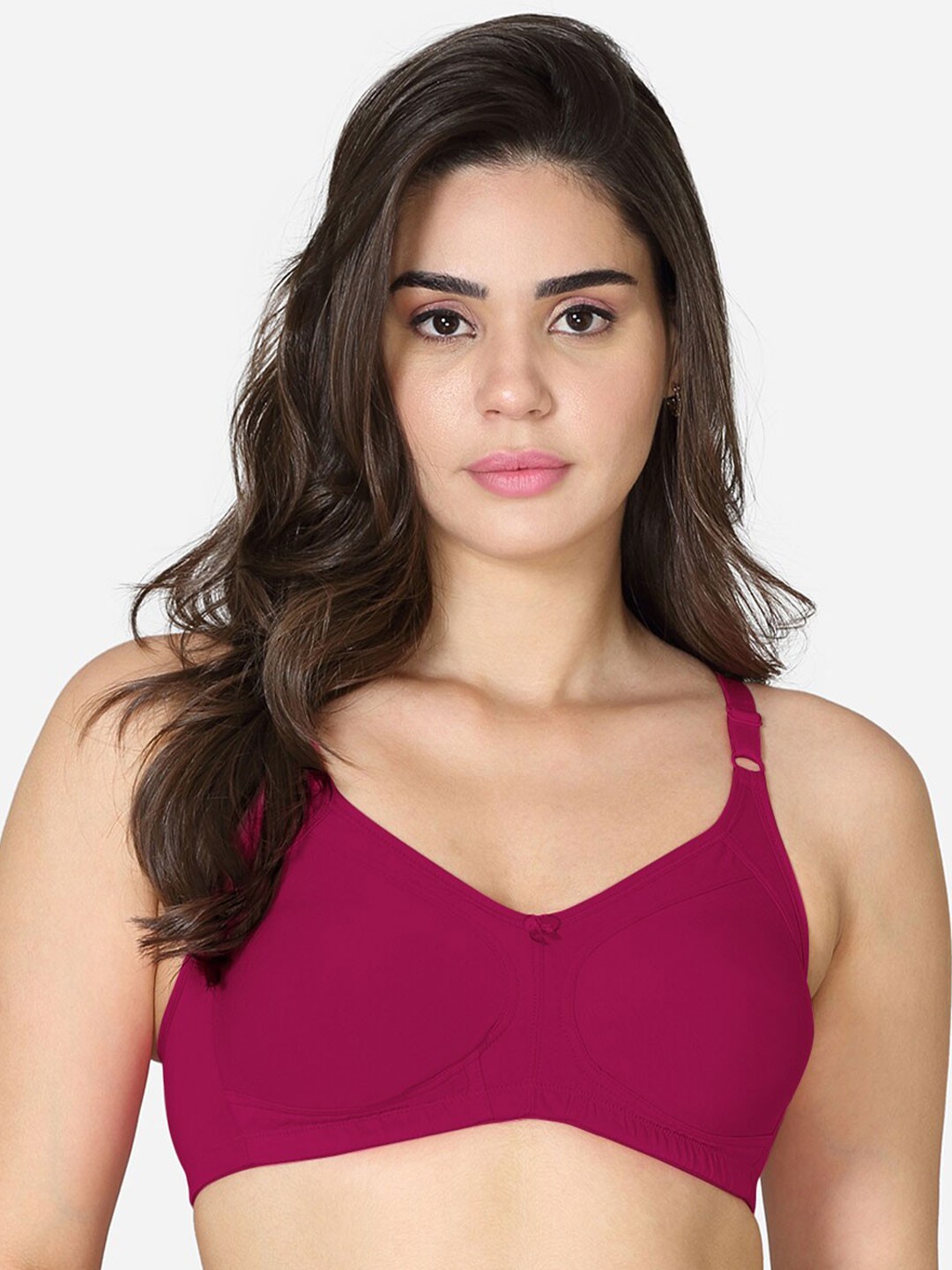

VStar Double Layered Moulded Medium Coverage Everyday Bra With All Day Comfort, Red