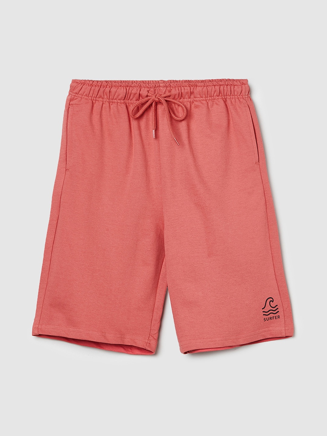 

max Boys Mid-Rise Pure Cotton Shorts, Orange