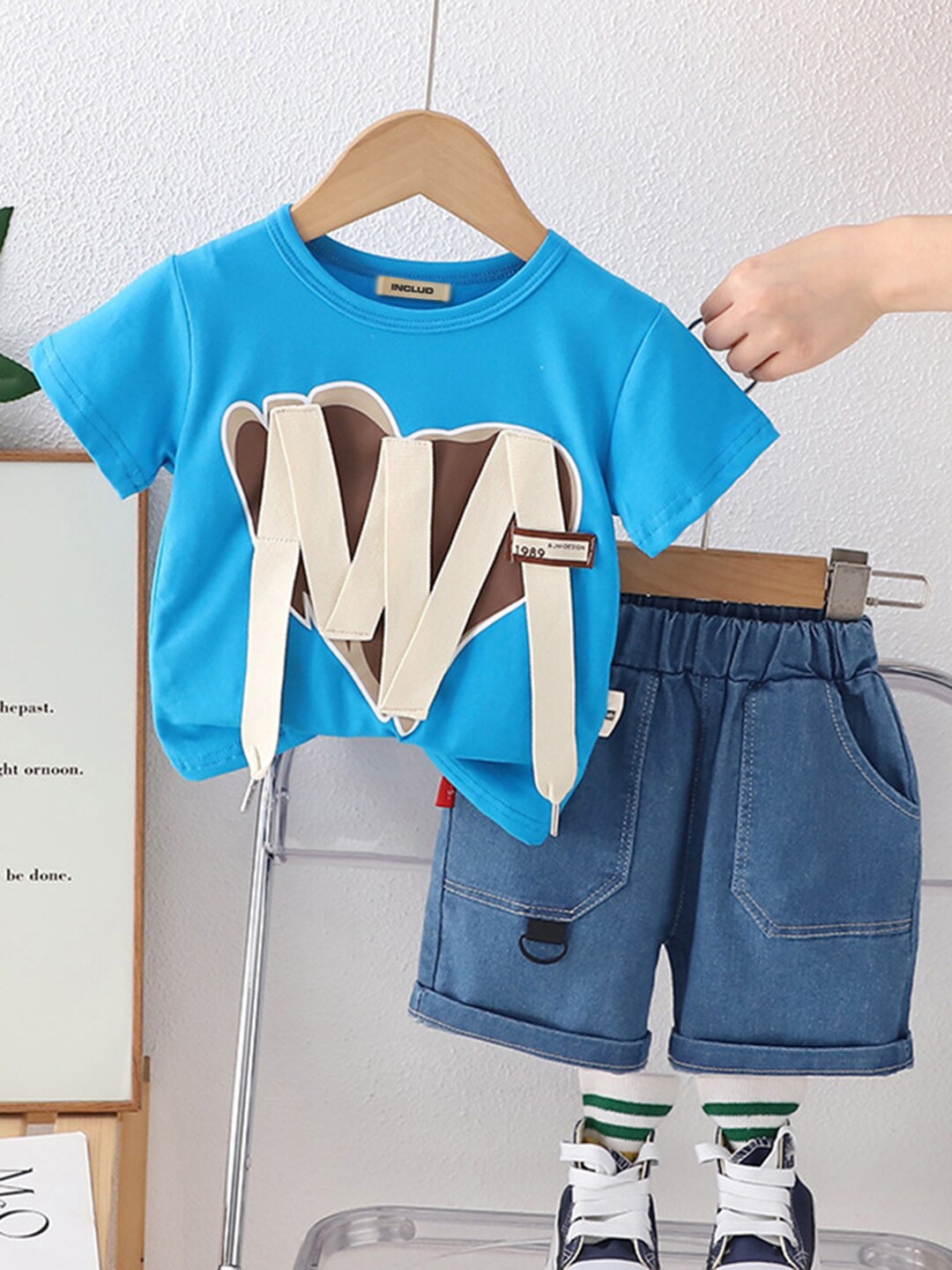 

INCLUD Boys T-shirt & Shorts Clothing Set, Blue