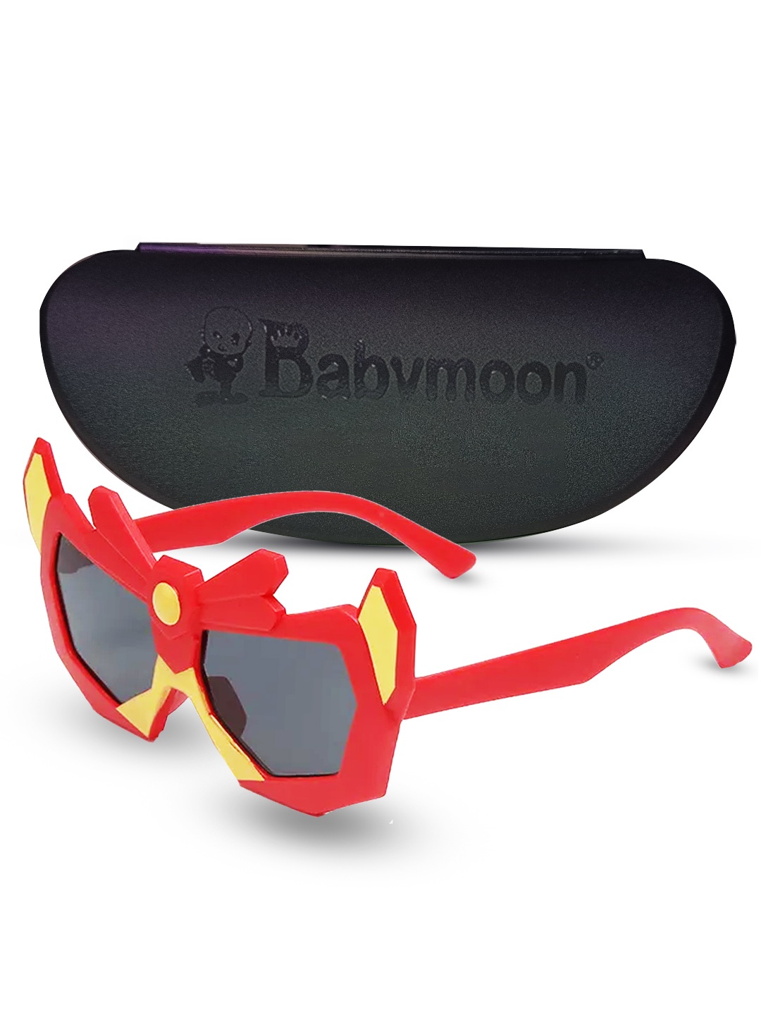 

Babymoon Kids Aviator Sunglasses with UV Protected Lens AC071_Sunglasses_Action, Black