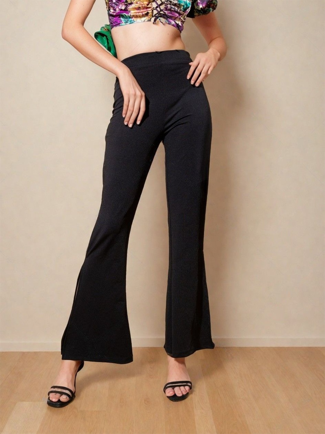 

Stylecast X Hersheinbox Women High-Rise Trousers, Black
