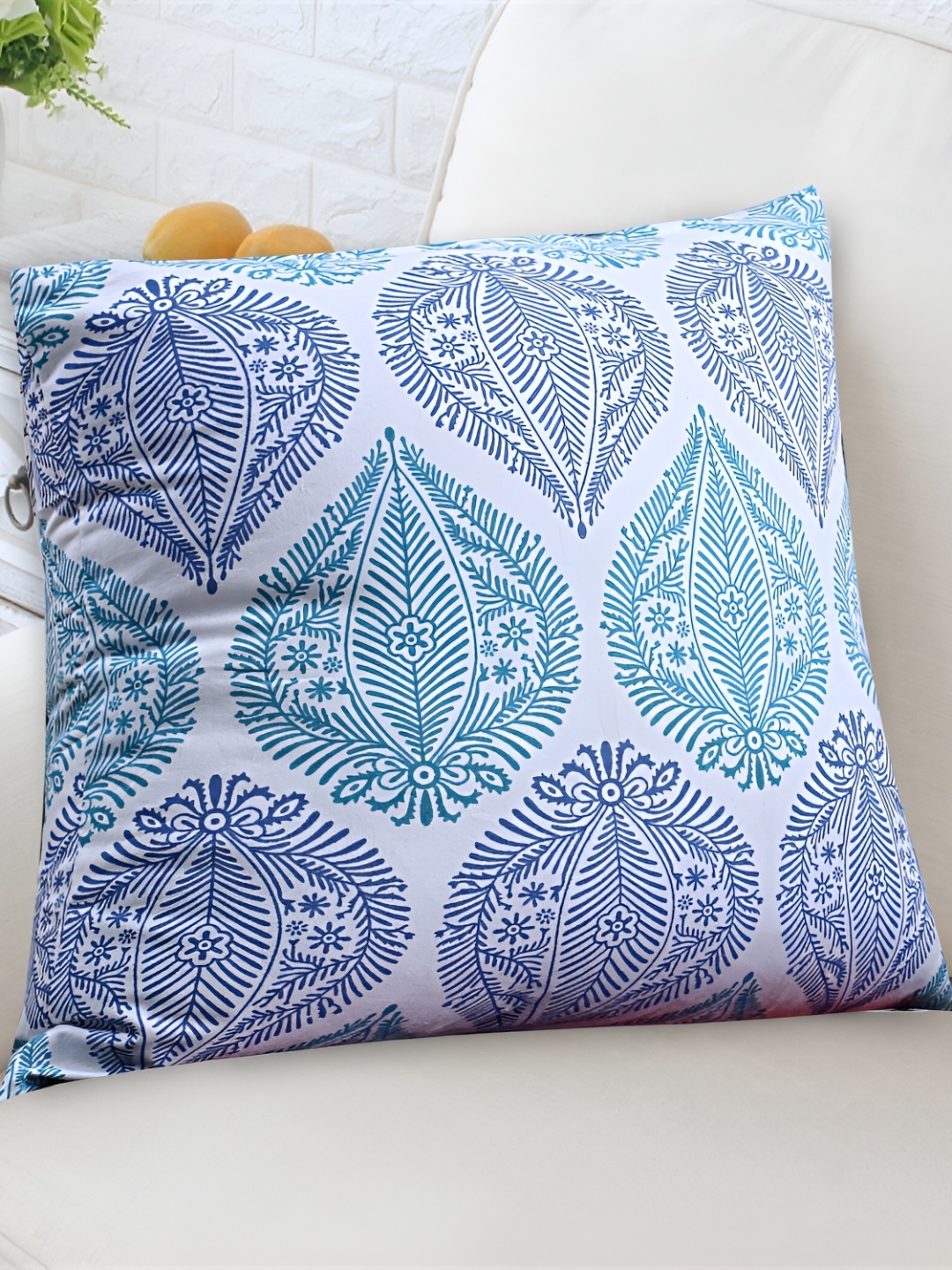 

Texstylers Blue 5 Pieces Abstract Square Cushion Covers