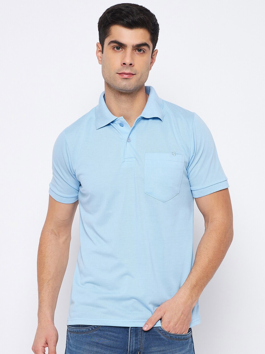 

Skidlers Cotton Polo Collar T-shirt, Blue