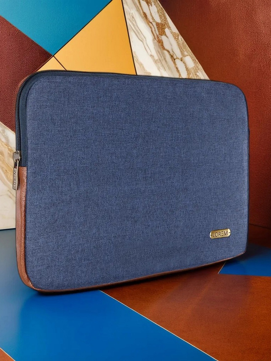 

LOREM Unisex Padded Laptop Sleeve Up to 16 inch, Blue