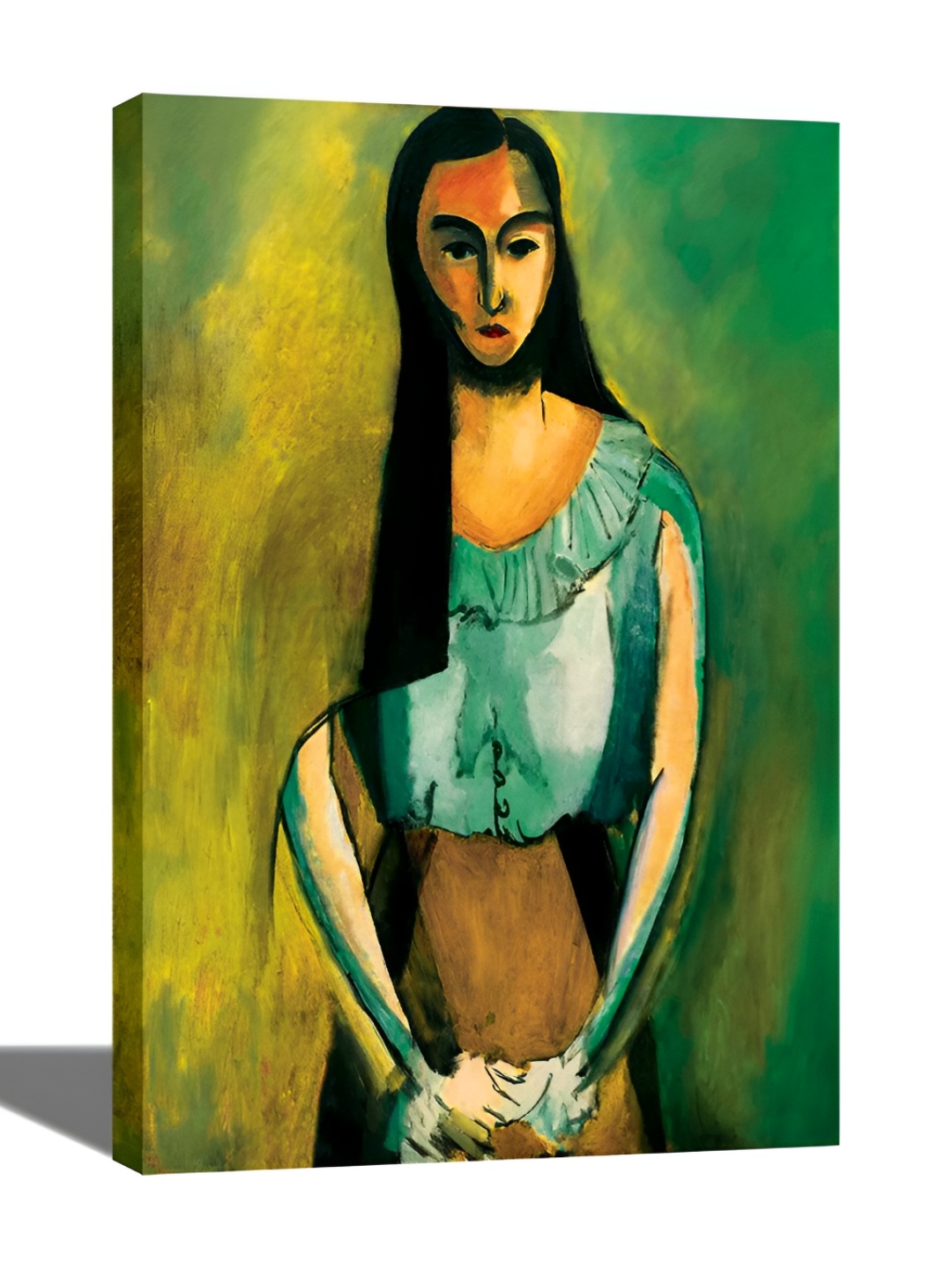 

Tamatina Green & Yellow Printed Wall Art