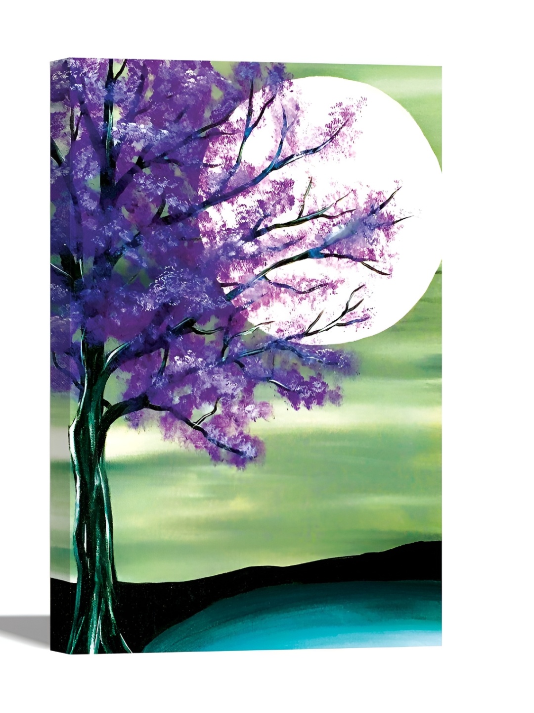 

Tamatina Lavender & Green Luna Printed Wall Art