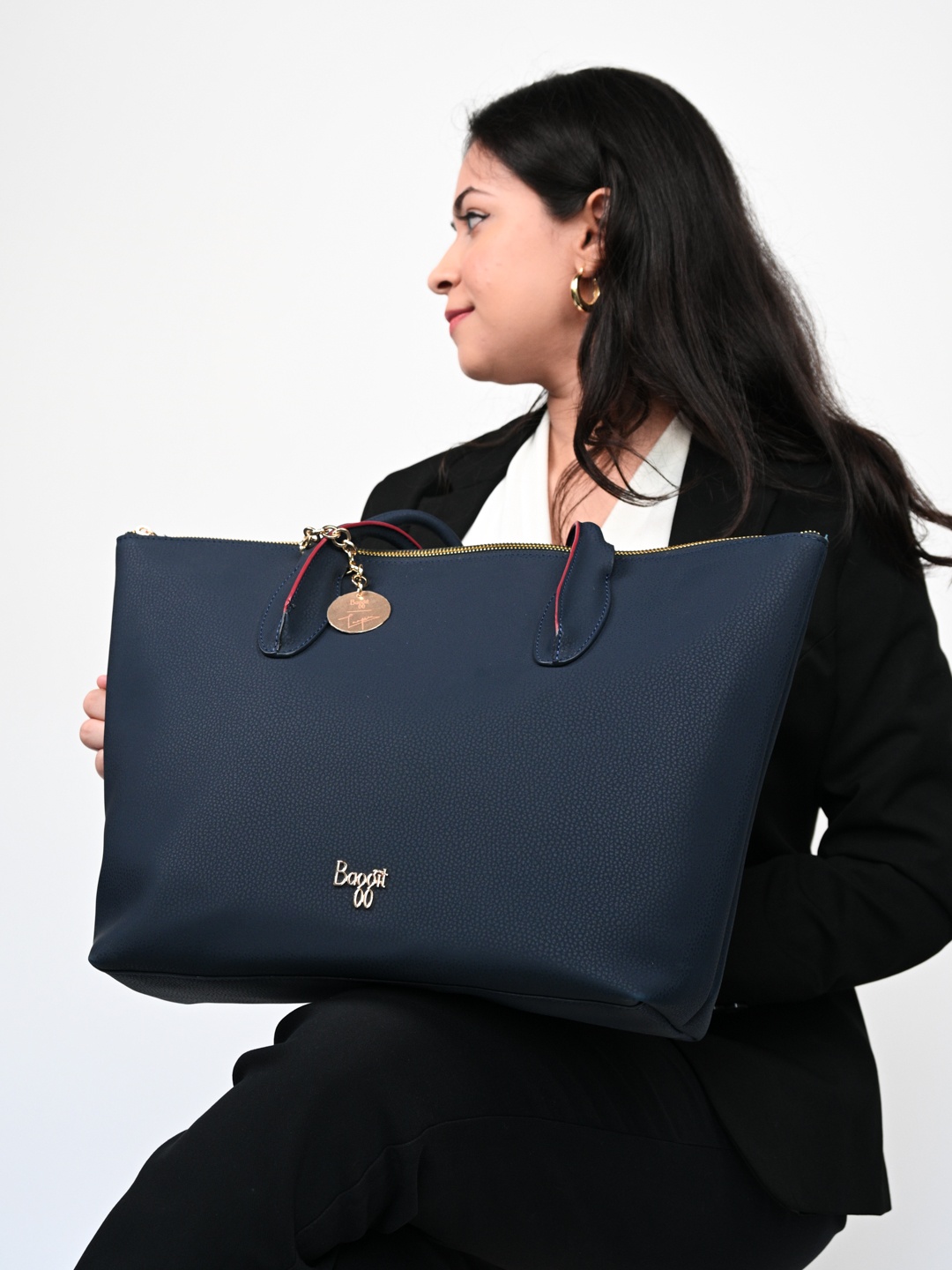 

Baggit Oversized Structured Shoulder Bag, Blue