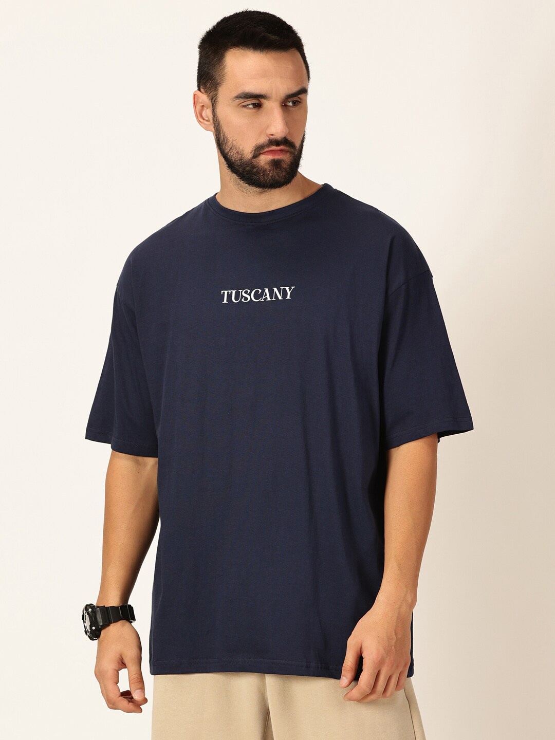 

Thomas Scott Printed Bio Finish Cotton T-shirt, Navy blue