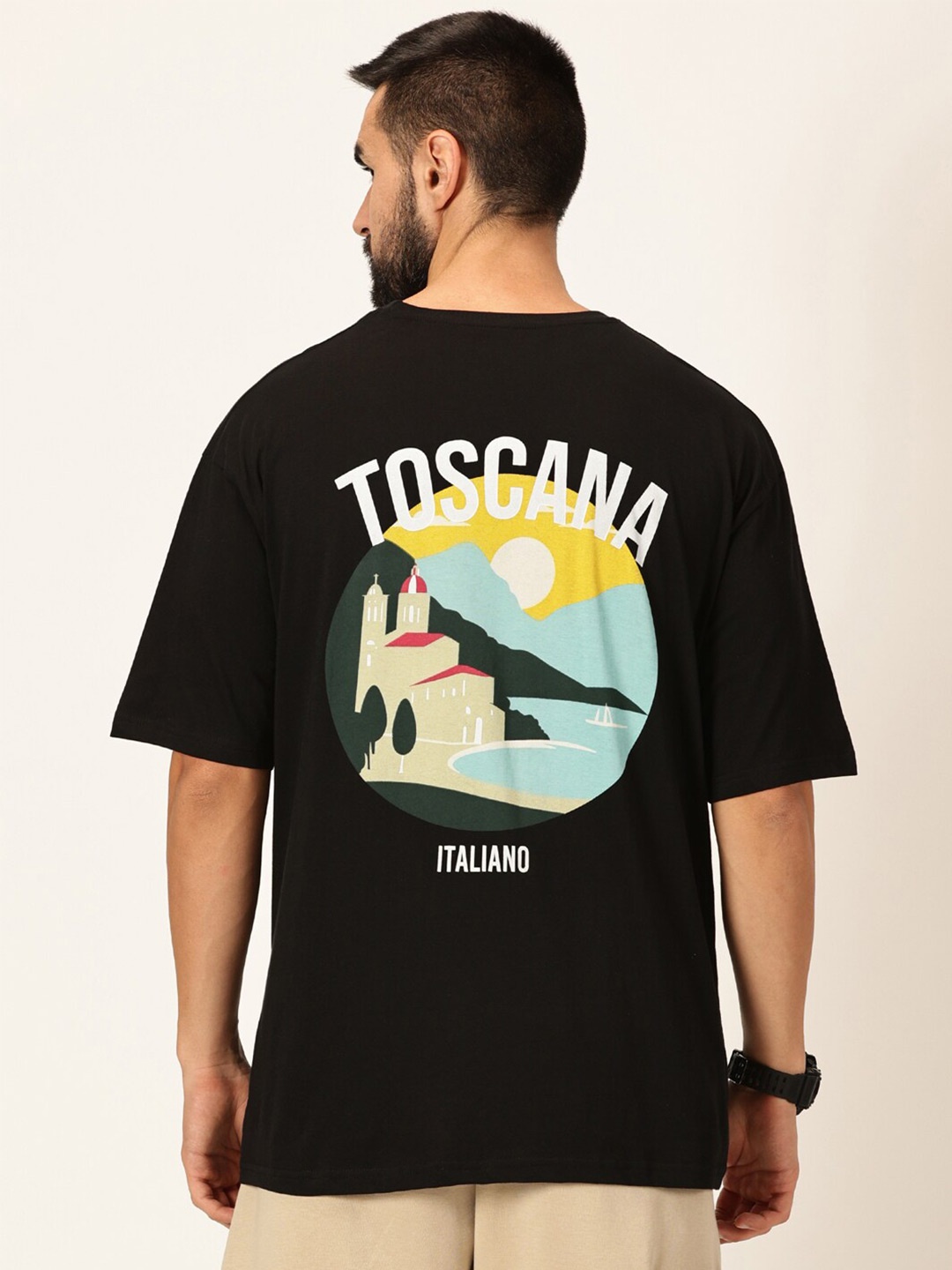 

Thomas Scott Round Neck Typography Bio Finish Cotton T-shirt, Black