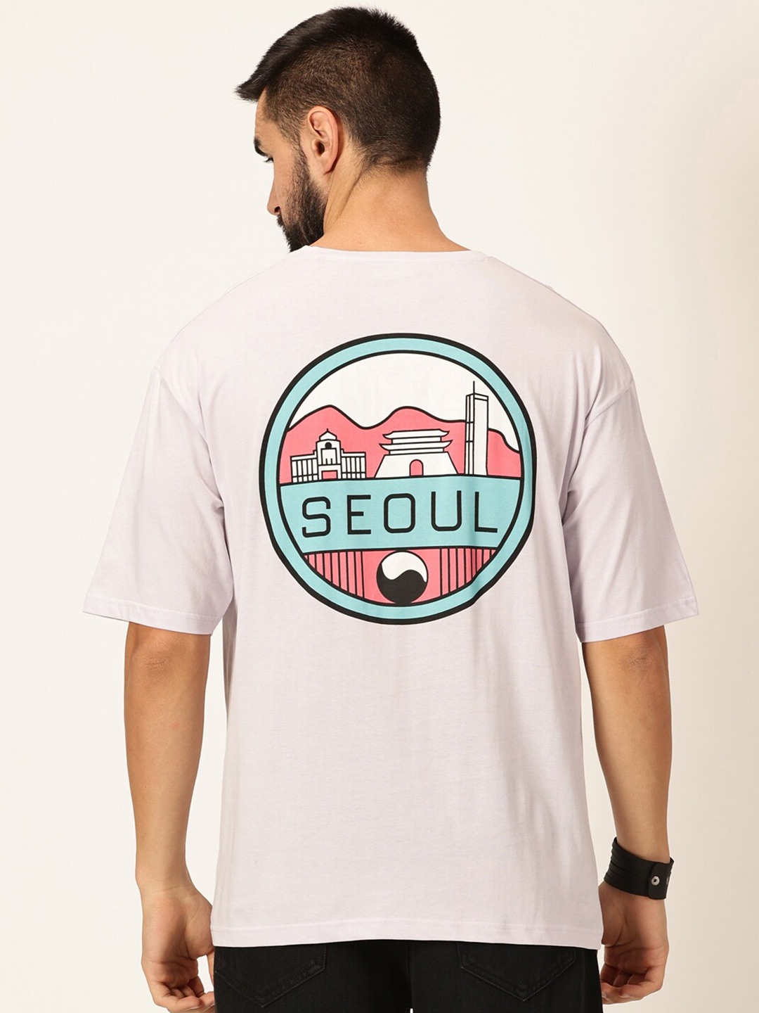 

Thomas Scott Round Neck Typography Bio Finish Cotton T-shirt, Lavender