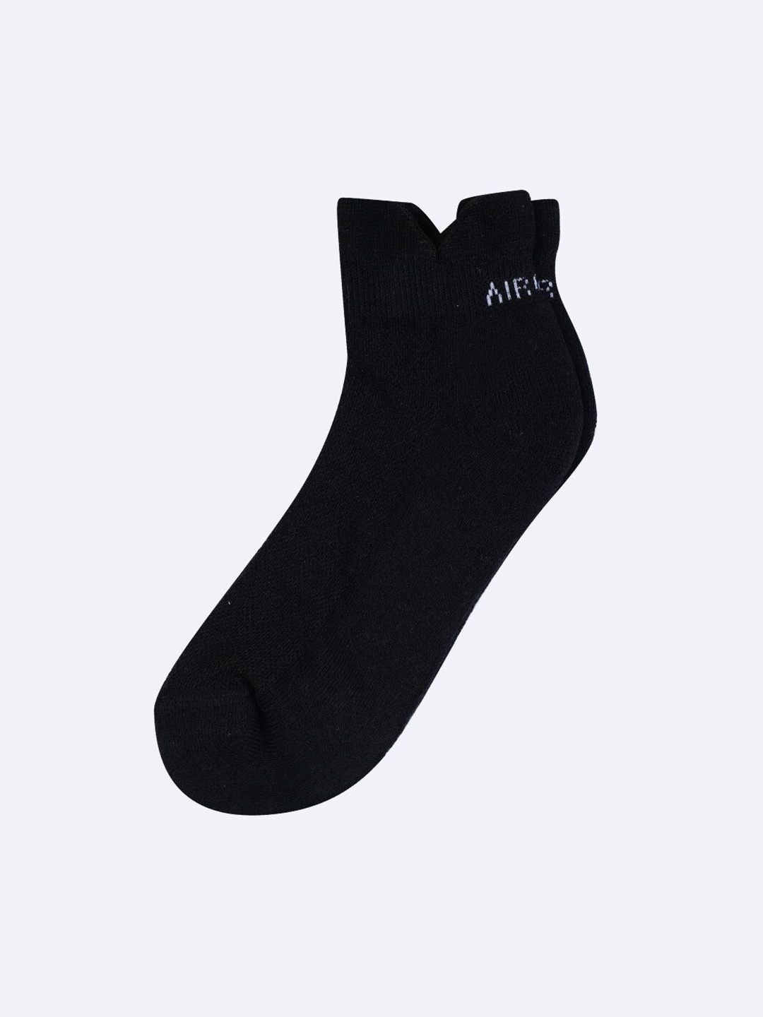 

AIR GARB Anti-Bacterial Breathable Ankle-Length Socks, Black
