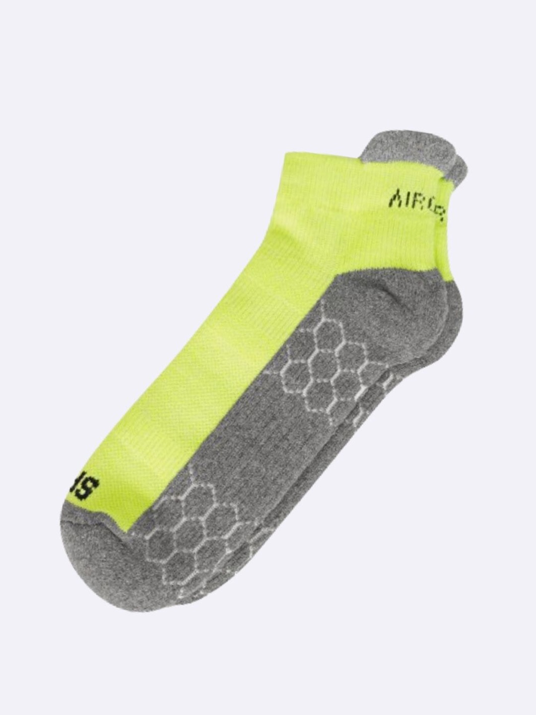 

AIR GARB Unisex Anti Bacterial & Breathable Mesh Ankle-Length Sneaker Socks, Fluorescent green