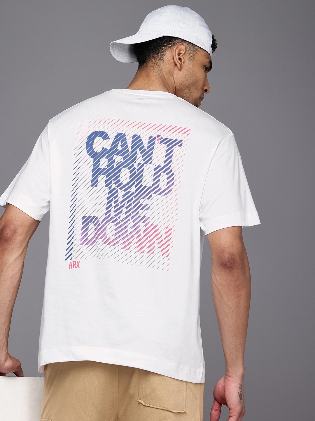 

HRX by Hrithik Roshan Men Typography Printed Bio Finish Oversized T-shirt, White