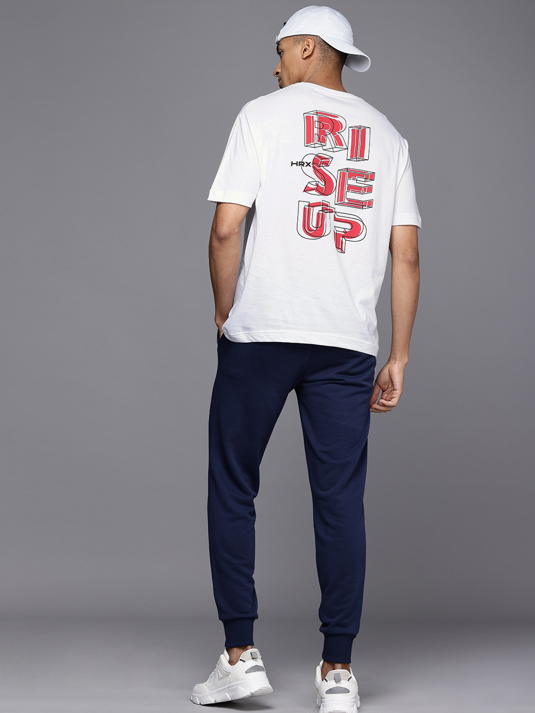 

HRX by Hrithik Roshan Men Typography Printed Bio Finish Oversized T-shirt, White