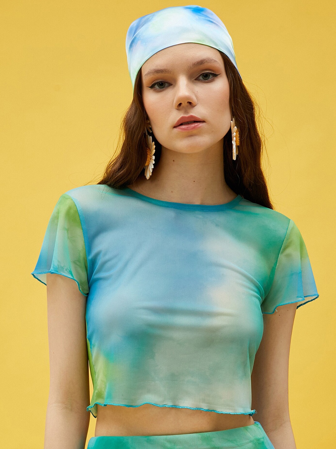 

Koton Dyed Round Neck Short Sleeves T-shirt, Black