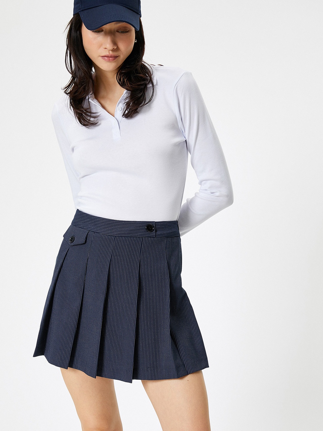 

Koton Polo Collar Long Sleeves Cotton T-shirt, White
