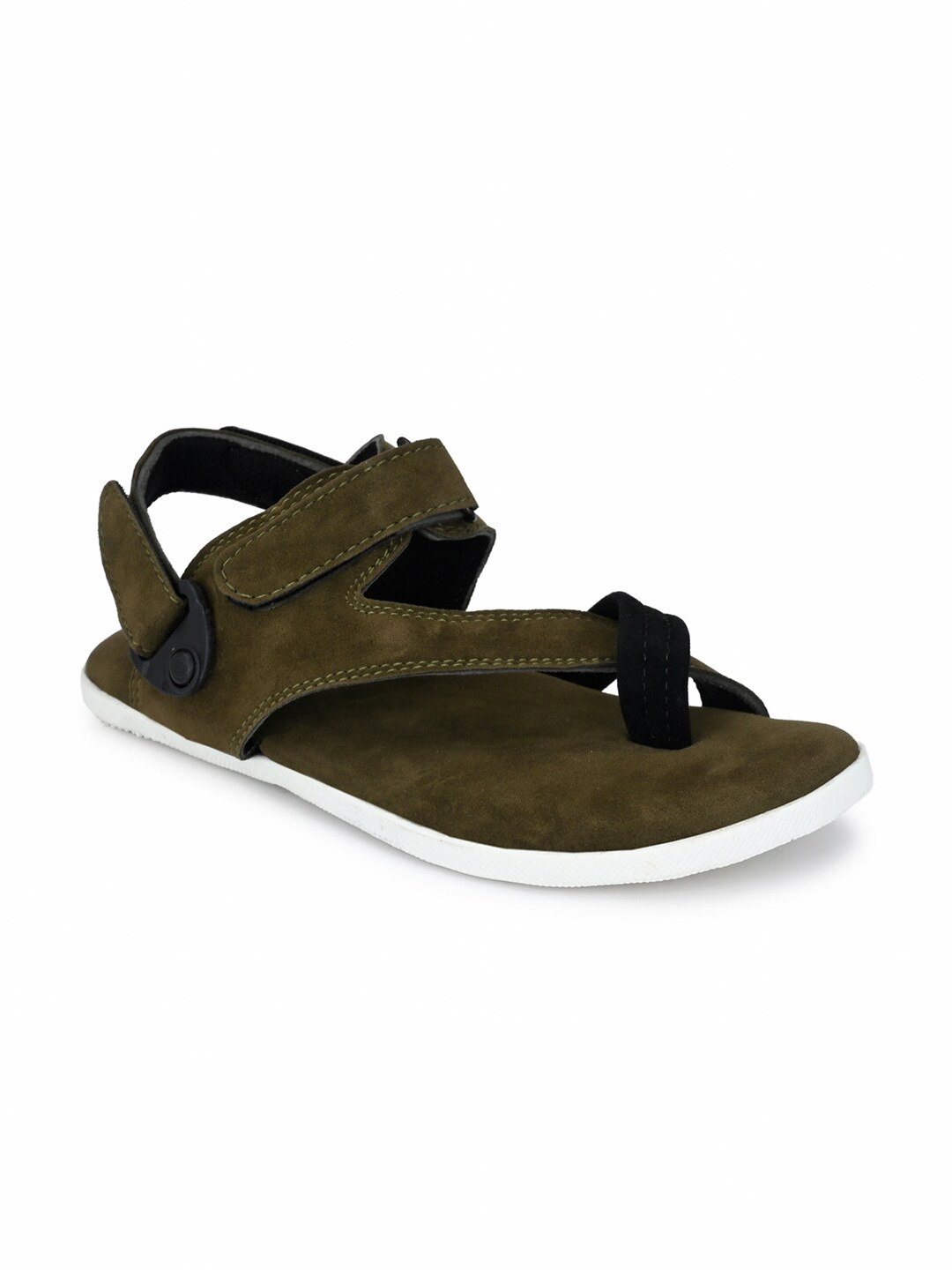 

Big Fox Men Suede Comfort Sandals, Green